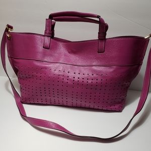 VITTORIA NAPOLI  "Made in Italy" Leather Perforated Tote